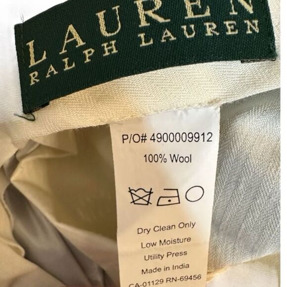 Lauren Ralph Lauren Wool Gray Dress Pants size 38 x 32 - Picture 6 of 7